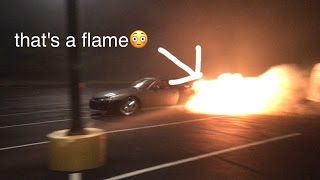 Insanely Loud Straight Piped 240sx Street Drifting!