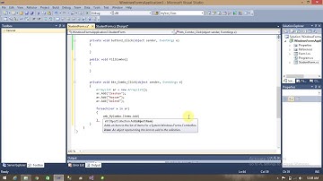 Fill Combobox Using Collections in C# | Windows Forms Application | Urdu / Hindi tutorial