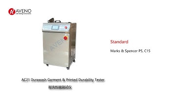 AC21 Durawash Garment & Printed Durability Tester