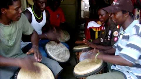 African Drum Circle in Accra Ghana Cultural Arts center 2