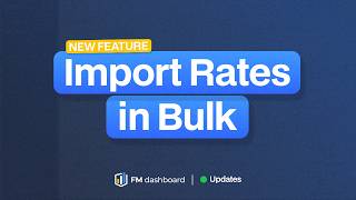 New! Import Rates in Bulk with Ease