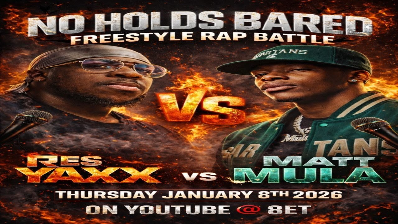 RES YAXX VS. MATT MULA - NO HOLDS BARRED FREESTYLE RAP BATTLE LIVE!!! COMING THURSDAY