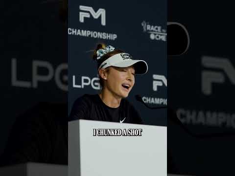 “Everyone has bad days. We all hit bad shots.” Nelly Korda offers advice to young kids