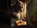 A bear pouring tea?! 🐻🍵