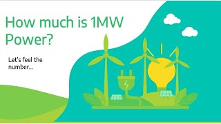 How much is 1 MW power ?