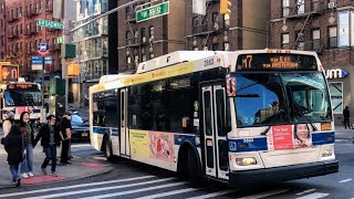 2008 Orion VII Next Gen #3879 / #3883 / #3854 on the M7 & M11 at 96th Street and Broadway