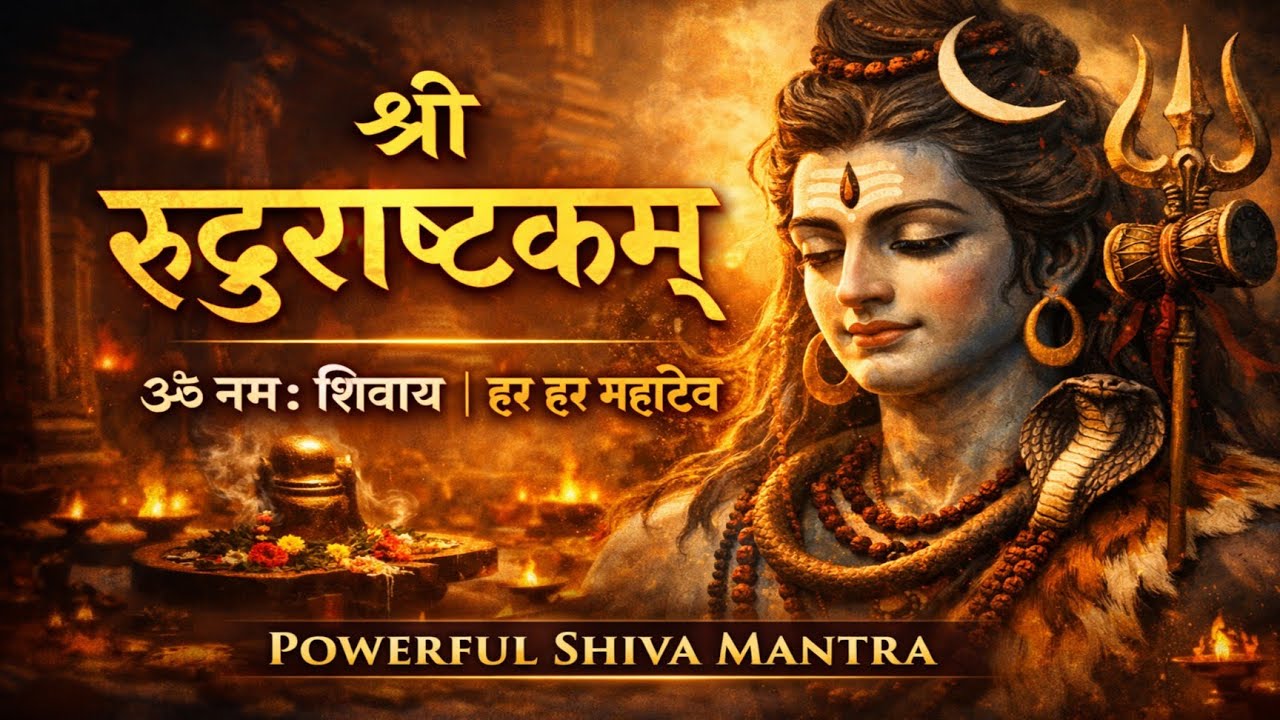 श्री रुद्राष्टकम् | Powerful Rudrashtakam Chanting | ॐ नमः शिवाय | Har Har Mahadev
