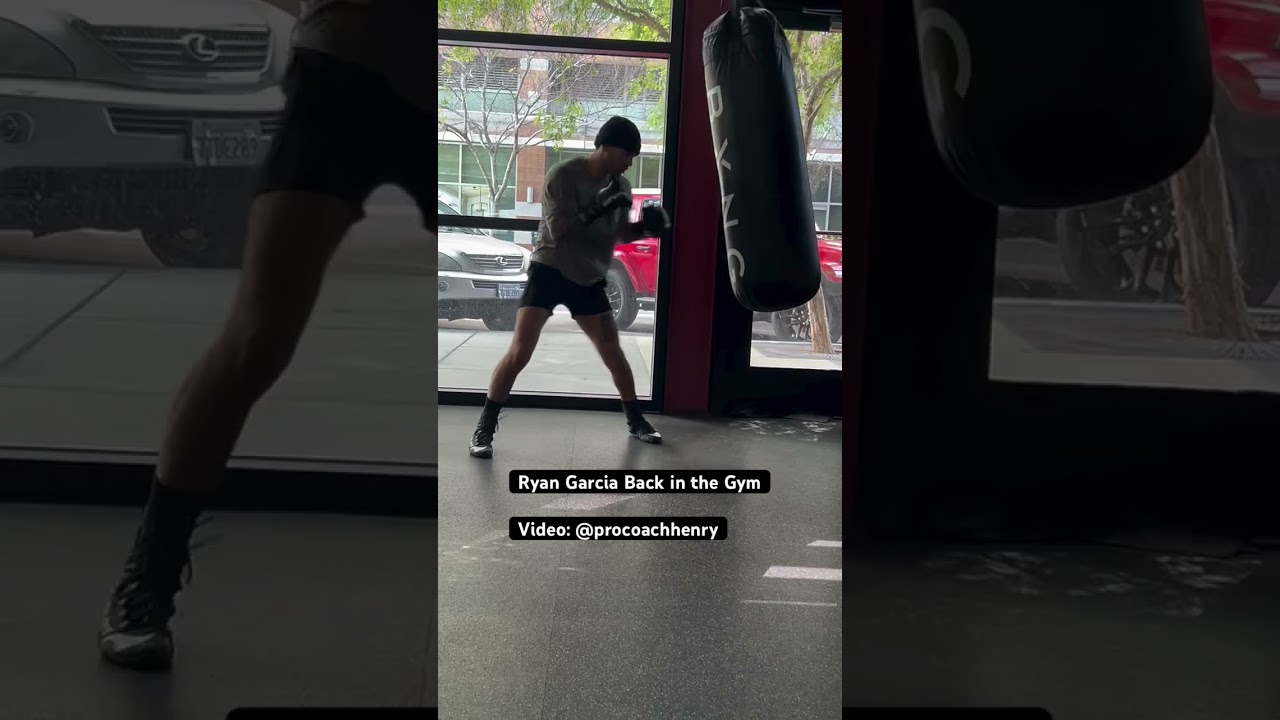King Ryan Garcia BACK in the gym | #boxing #ryangarcia #caneloteam