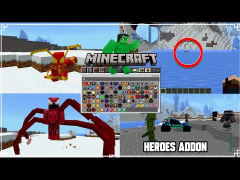 SAIU! NOVO MELHOR ADDON DE HERÓIS PARA O MINECRAFT PE 1.20 - DC, MARVEL ...