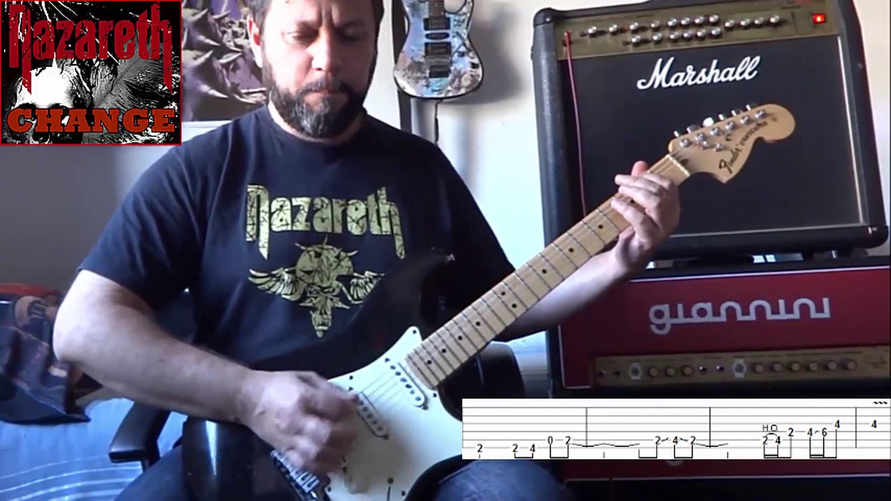 Nazareth - Changes ( guitar cover w/ tabs)