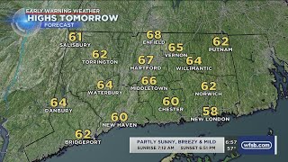 FORECAST: Mild, breezy start to the work week