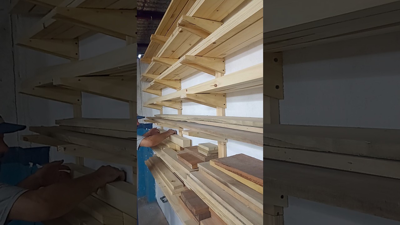 POCO ESPACIO EN EL TALLER? MIRÁ COMO HICE MI NUEVO LUMBER RACK! 