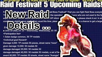 Dragon ball Xenoverse 2 New Raid Festival Dates and details!!
