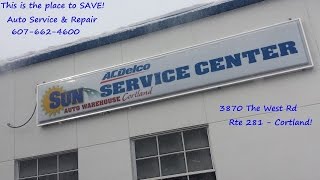 The Sun Auto Service Center of Cortland!