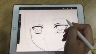 Apple pencil character drawing