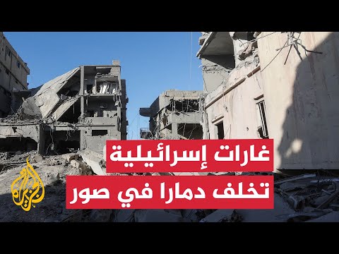دمار في مدينة صور الساحلية اللبنانية إثر غارات إسرائيلية