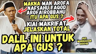 Banyak yang keliru makna man arofa nafsahu faqod arofa robbahu begini gua mukhlason rosyid jabarkan