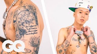JP THE WAVYが体に刻んだタトゥーを紹介 | Tattoo Tour | GQ JAPAN