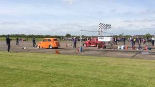 North Weald Drag Strip Lee Taylor Ford Pop May 2014
