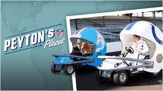 Peyton and Jeff Saturday prepare to race cars at Indianapolis Motor Speedway | Peyton’s Places