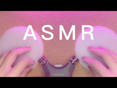 【ASMR】シリコンたわしで癒やされる3分間 / 3 minutes healing with a silicone scrub brush【NoTalking】