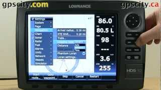 Navigation Settings on the Lowrance HDS 10 Generation 2.