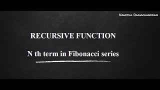 RECURSIVE FUNCTION PART 2  62