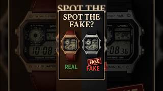 AE-1200 REAL vs FAKE — Eyes Test! 😳 Can YOU Spot It? #watch #casio #mensstyle #shorts    #watches