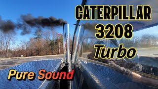 Just the Noise II CATERPILLAR V8 Turbo Diesel Exhaust Sound Open Pipes. 3208T 10.4L Pure Sound by Diesel Fuel Network  2,634 views 5 months ago 15 minutes