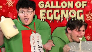 The Gallon Of Eggnog Challenge! | 10,000 Calories