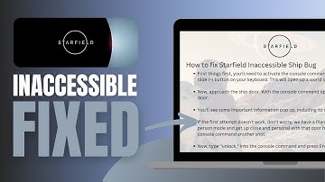 How to fix Starfield Inaccessible Ship Bug - Solved!