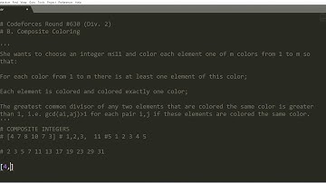 Codeforces Round #630 (Div. 2) || B. Composite Coloring || Number Theory