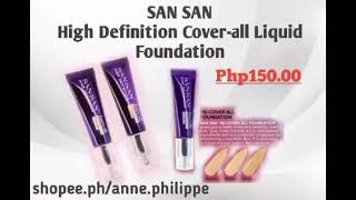 San-San High Definition Cover ALL Liquid Foundation Resimi
