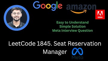 Solving LeetCode 1845  Seat Reservation Manager | Meta / Facebook Interview Question | Min Heap