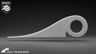 NH76 _ how to model this design with curve in blender _ blender modeling tutorial