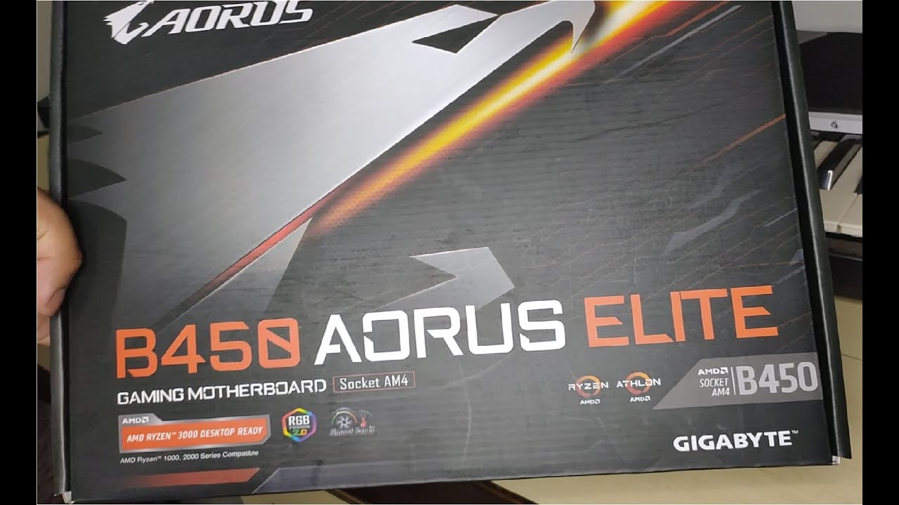 Gigabyte B450 AORUS Elite AM4 ATX Motherboard B450 AORUS ELITE