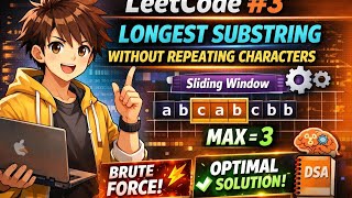 How to Solve LeetCode #3 FAST ⚡ | Longest Substring Without Repeating Characters