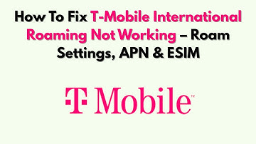 Hoe u het probleem met internationale roaming bij T-Mobile kunt oplossen: roaminginstellingen, AP...