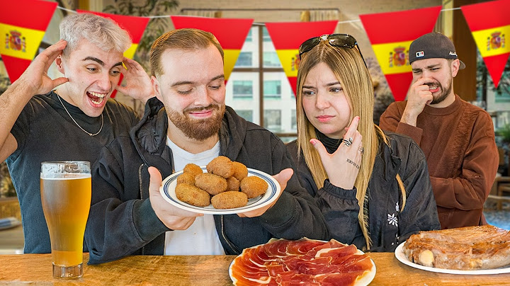 PROBANDO COMIDA ESPAÑOLA CON IBAI, JUAN Y KARCHEZ 🇪🇸🍴