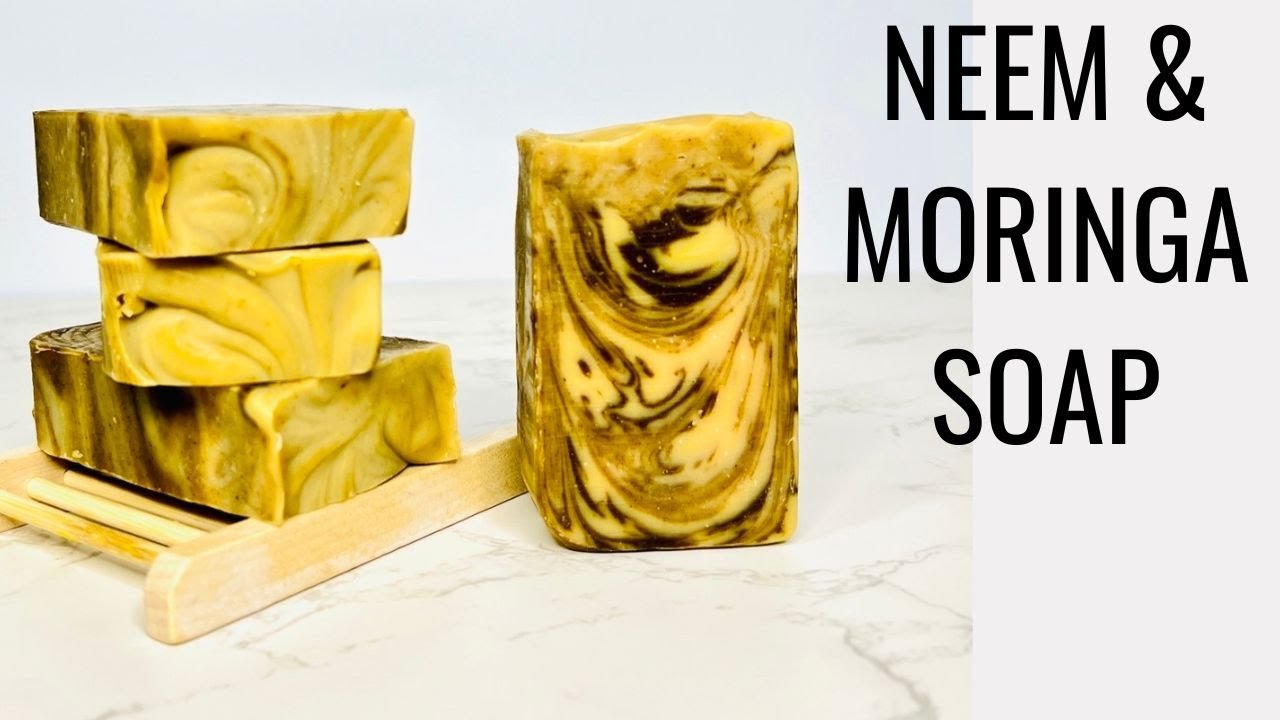 HOW TO MAKE NEEM & MORINGA SOAP/SOOTHE IRRITATED SKIN