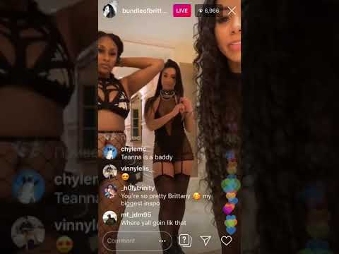 *TWERK* Brittany Renner and Teanna Trump on InstaGram live