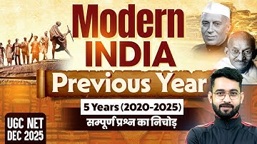UGC NET History Modern India Previous Years 5 years ( 2020-2025 ) By Jawed Sir