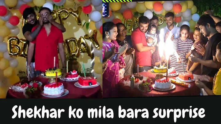 Shekhar mila family k sath bahut bar surprise...