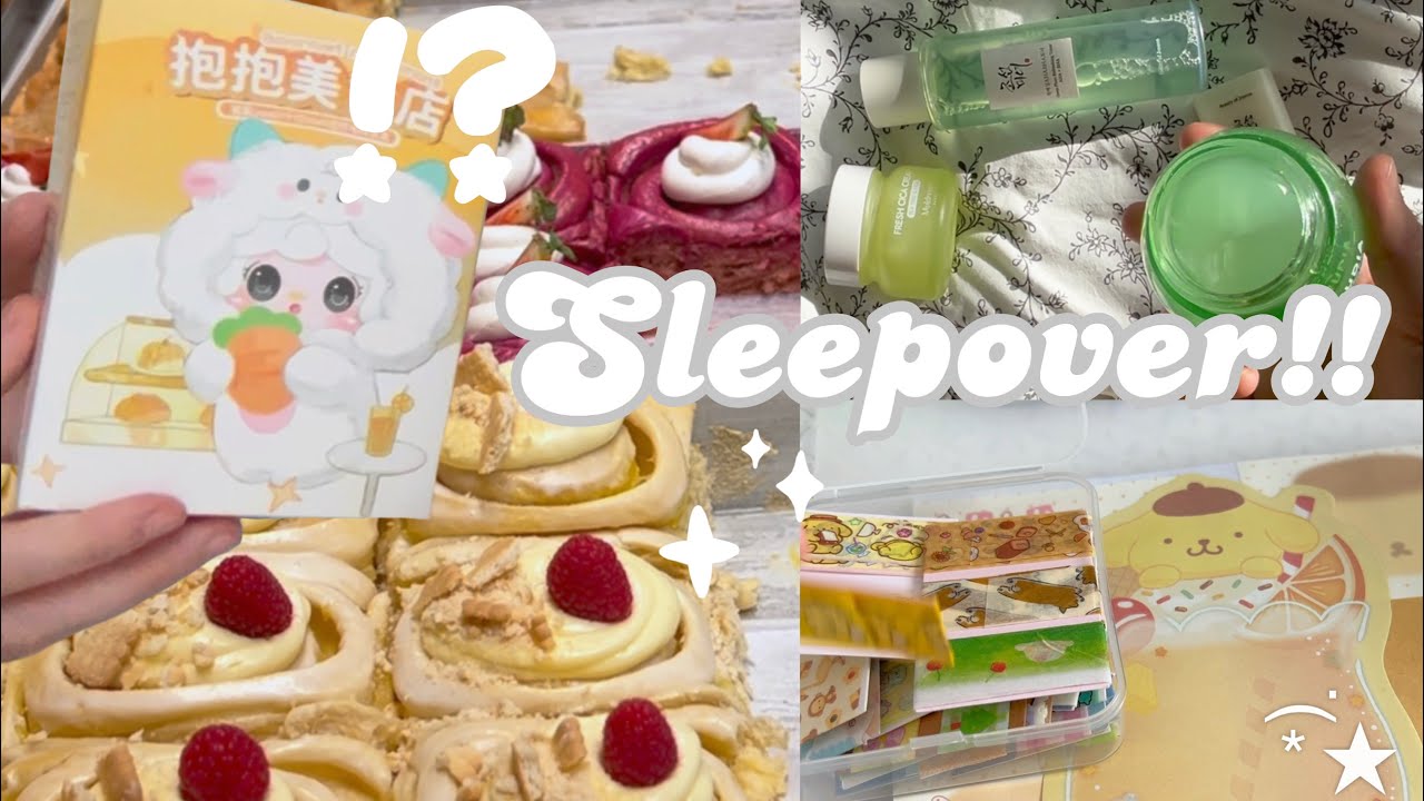 sleepover diaries | calm days, blind box unboxing & little moments