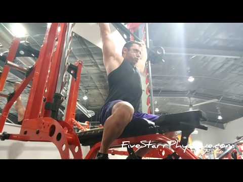 Smith machine shoulder press