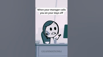 When Your Manager Calls You on Your Day Off 😩📞 | GILANIMATION0.1 #shorts