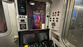 Some 7 train action at 34 St Hudson Yards + R188 #7501 cab.