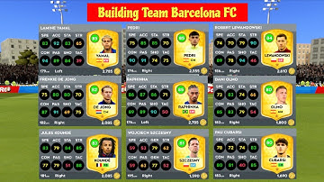 DREAM LEAGUE SOCCER 2026 | BUILDING TEAM BARCELONA FC | DLS 26 OFFICIAL 