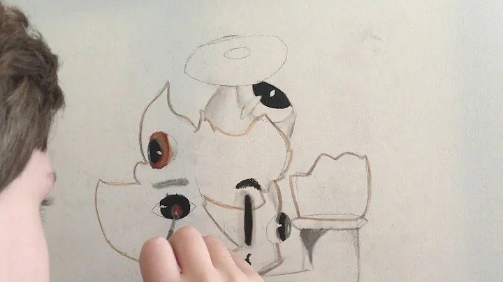 Abstract Self Portrait Painting