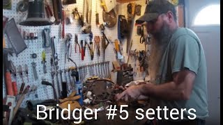 Custom BRIDGER #5 SETTERS (The easiest way to set a Bridger #5 with your hands!!) #trapping #beaver